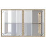 Hagebord Med Glassplate Beige 110X68X70 Cm Polyrotting