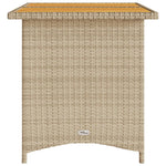 Hagebord Med Treplate Beige 110X68X70 Cm Polyrotting