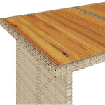 Hagebord Med Treplate Beige 110X68X70 Cm Polyrotting