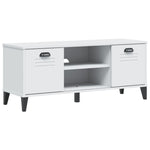 Skobenk Viken Hvit 106X35X45 Cm Konstruert Tre