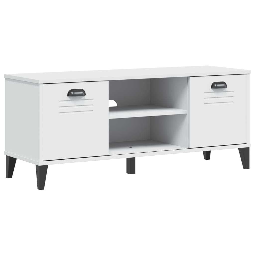 Skobenk Viken Hvit 106X35X45 Cm Konstruert Tre