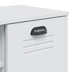 Skobenk Viken Hvit 106X35X45 Cm Konstruert Tre