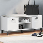Skobenk Viken Hvit 106X35X45 Cm Konstruert Tre