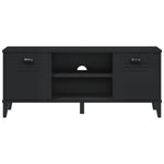 Skobenk Viken Svart 106X35X45 Cm Konstruert Tre