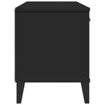 Skobenk Viken Svart 106X35X45 Cm Konstruert Tre