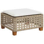 Hagekrakk Med Pute Beige 63,5X56X32 Cm Polyrotting