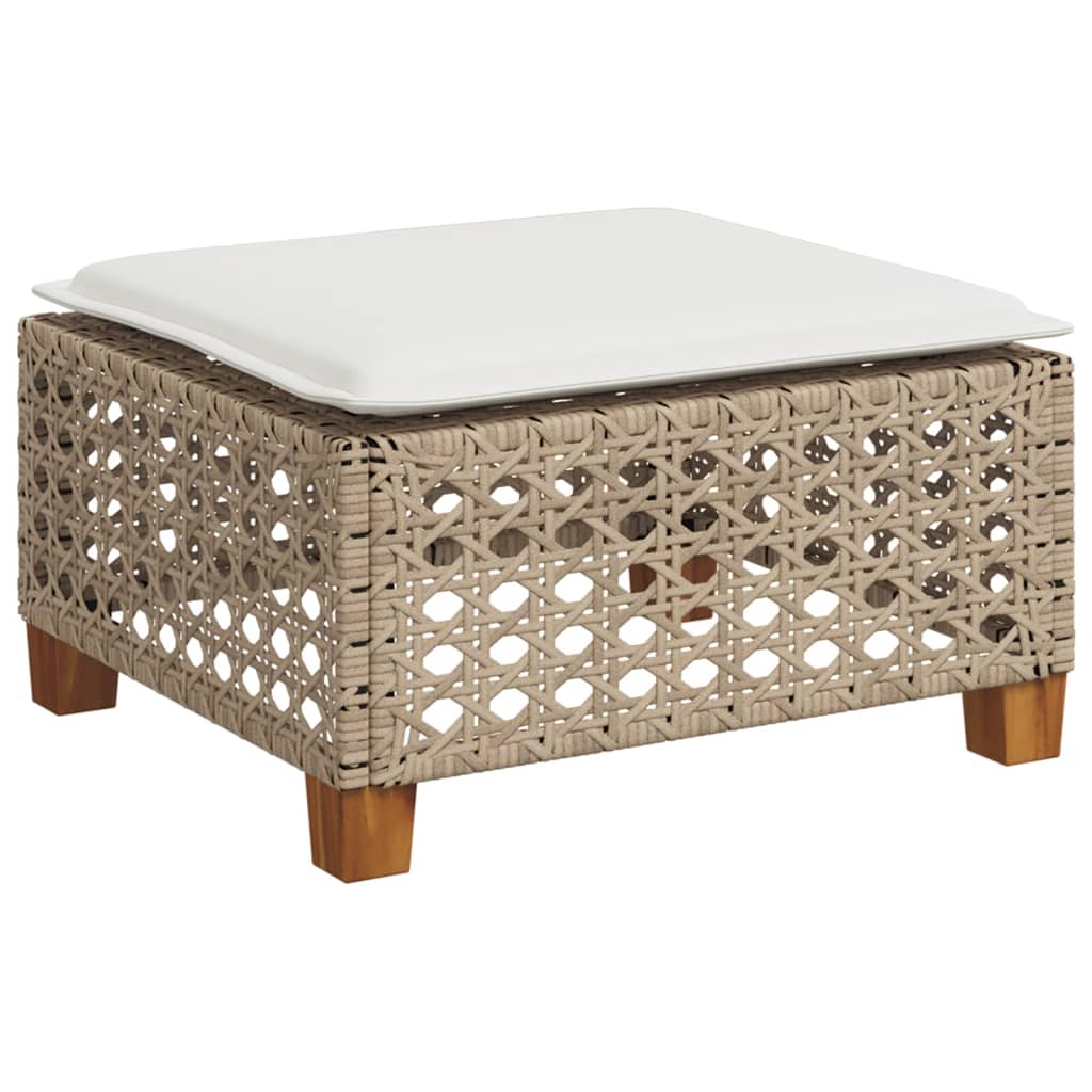 Hagekrakk Med Pute Beige 63,5X56X32 Cm Polyrotting