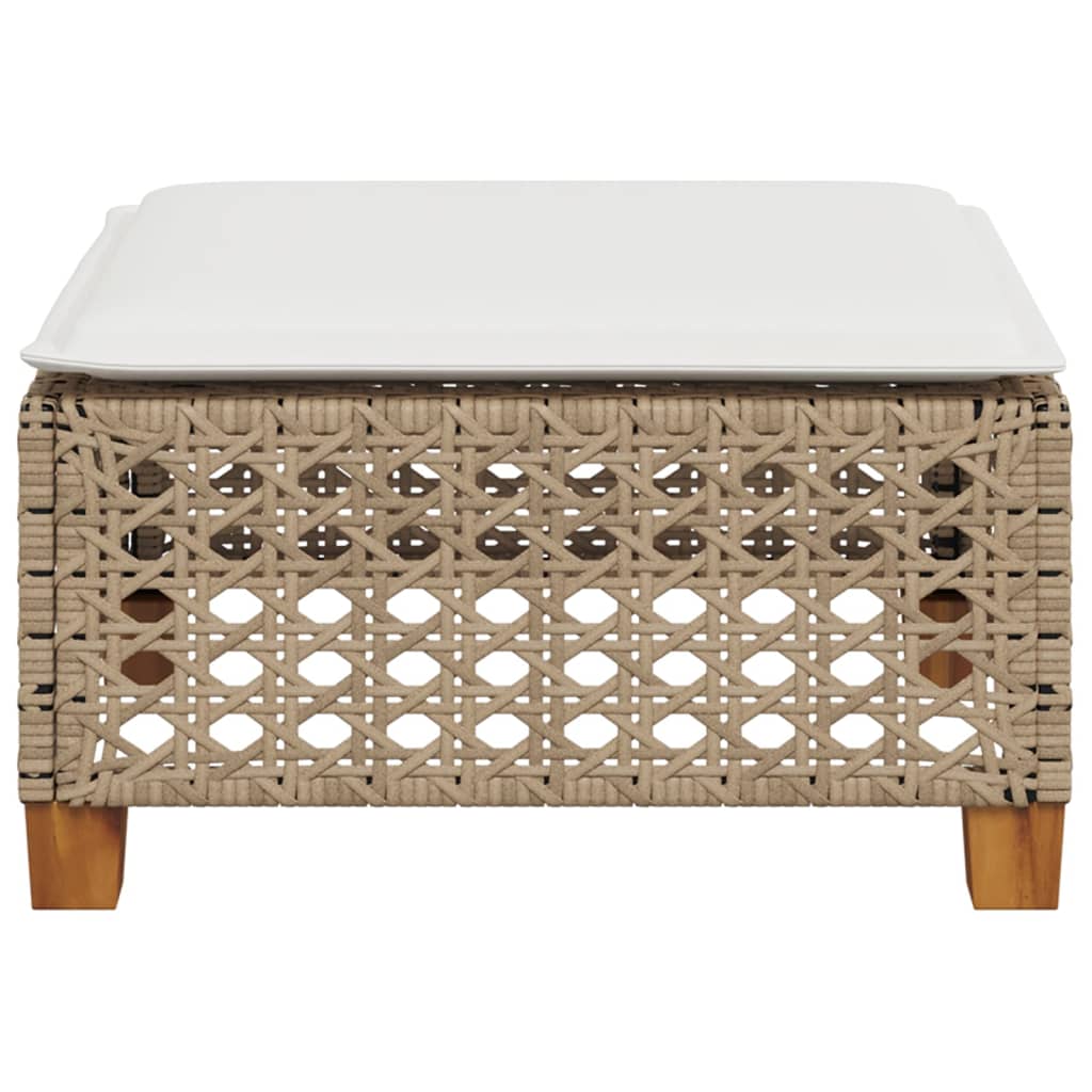 Hagekrakk Med Pute Beige 63,5X56X32 Cm Polyrotting