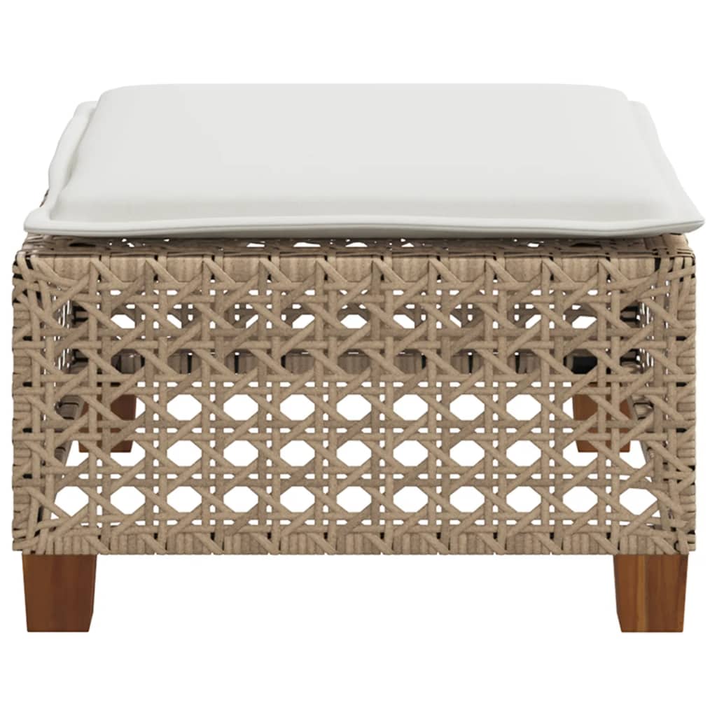 Hagekrakk Med Pute Beige 63,5X56X32 Cm Polyrotting