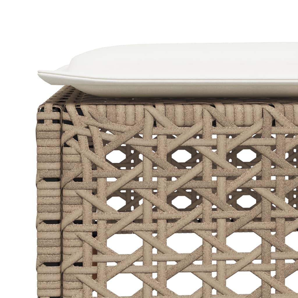 Hagekrakk Med Pute Beige 63,5X56X32 Cm Polyrotting