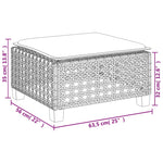Hagekrakk Med Pute Beige 63,5X56X32 Cm Polyrotting
