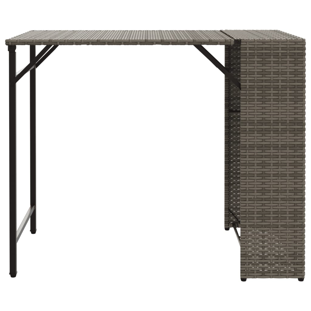 Hagespisegruppe 5 Deler Sammenleggbar Grå Polyrotting