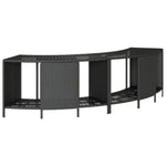 Oppbevaringshyller For Boblebad 2 Stk Svart Polyrotting