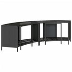 Oppbevaringshyller For Boblebad 2 Stk Svart Polyrotting