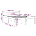Seniorseng Voksbrun 120X190 Cm Heltre Furu