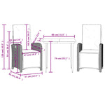 Bistrosett 3 Deler Med Puter Beige Polyrotting