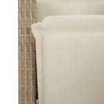 Bistrosett 3 Deler Med Puter Beige Polyrotting
