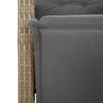 Bistrosett 3 Deler Med Puter Beige Polyrotting