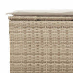 Hagesofaer Med Puter 5 Deler Beige Polyrotting Akasie