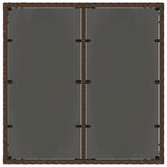 Hagebord Med Glassplate Brun 90X90X75 Cm Polyrotting