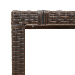 Hagebord Med Glassplate Brun 190X90X75 Cm Polyrotting