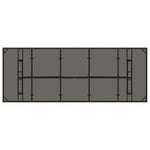 Hagebord Med Glassplate Brun 240X90X75 Cm Polyrotting