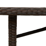 Hagebord Med Glassplate Brun 240X90X75 Cm Polyrotting