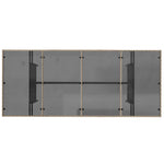 Hagebord Med Glassplate Beige 190X80X75 Cm Polyrotting