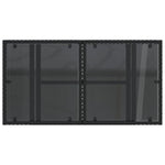 Hagebord Med Glassplate Svart 100X55X73 Cm Polyrotting