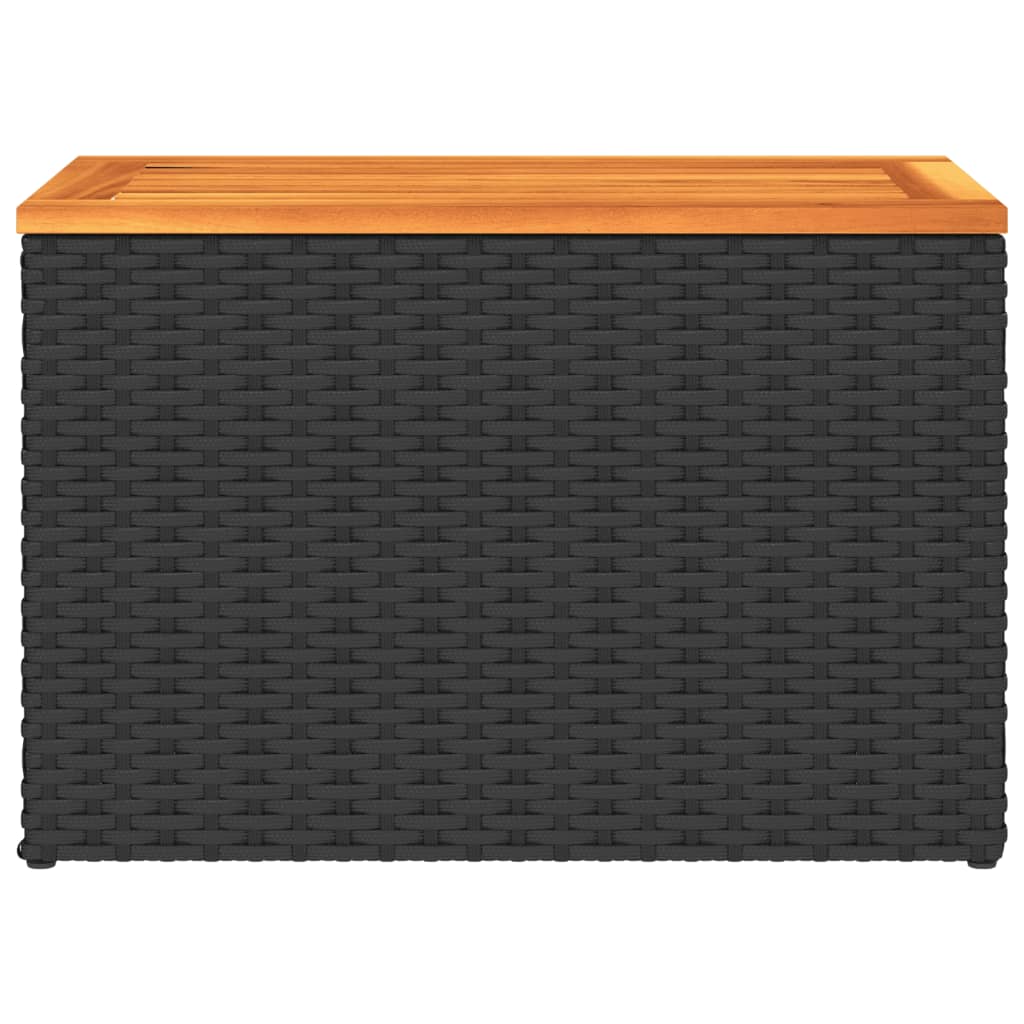 Hagebord 2 Stk Svart 55X34X37 Cm Polyrotting Heltre