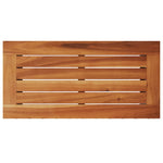 Hagebord Med Treplate Svart 58X27,5X55 Cm Polyrotting