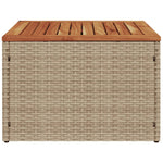 Hagebord Beige 55X55X37 Cm Polyrotting Og Akasietre