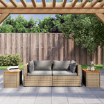 Hagebord 2 Stk Beige 55X34X37 Cm Polyrotting Heltre