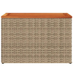 Hagebord 2 Stk Beige 55X34X37 Cm Polyrotting Heltre