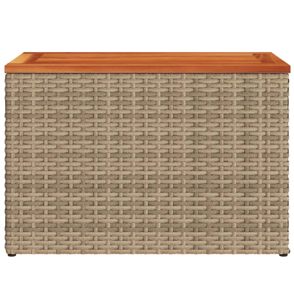 Hagebord 2 Stk Beige 55X34X37 Cm Polyrotting Heltre