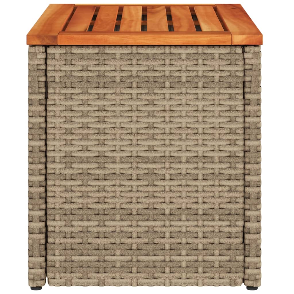 Hagebord 2 Stk Beige 55X34X37 Cm Polyrotting Heltre