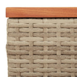 Hagebord 2 Stk Beige 55X34X37 Cm Polyrotting Heltre