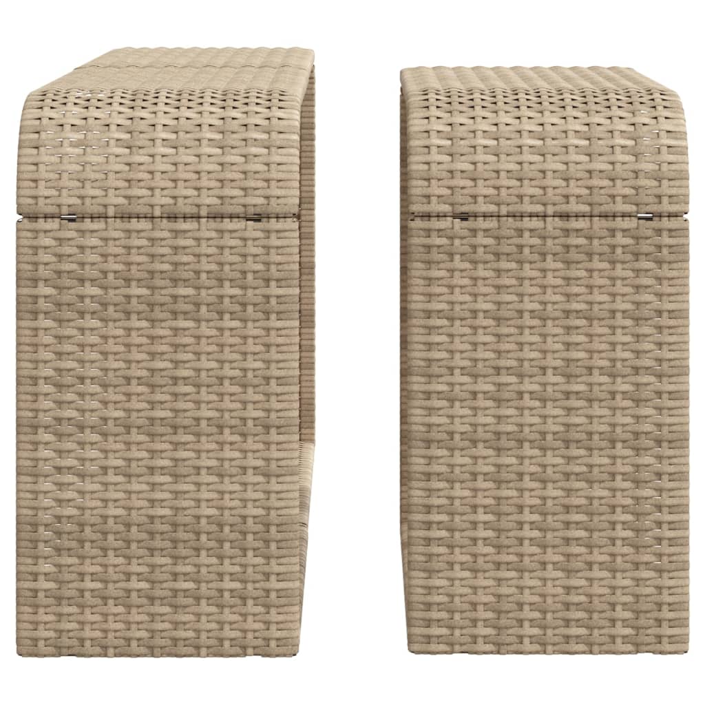 Oppbevaringshyller 2 Stk Beige Polyrotting