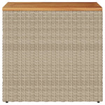 Hagebord Med Treplate Beige 58X27,5X55 Cm Polyrotting
