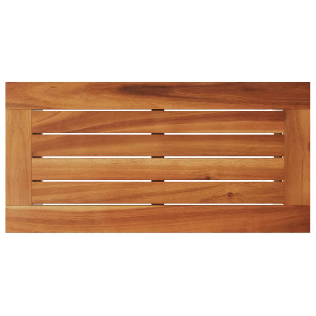 Hagebord Med Treplate Beige 58X27,5X55 Cm Polyrotting