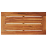 Hagebord Med Treplate Beige 58X27,5X55 Cm Polyrotting