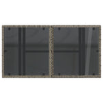 Hagebord Med Glassplate Grå 100X55X73 Cm Polyrotting