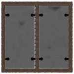 Hagebord Med Glassplate Brun 55X55X37 Cm Polyrotting