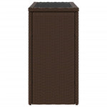 Hagebord Med Glassplate Brun 58X27,5X55 Cm Polyrotting