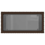 Hagebord Med Glassplate Brun 58X27,5X55 Cm Polyrotting