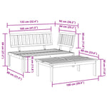 Hagesofa Paller 2 Stk Heltre Akasie