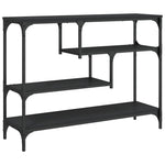 Konsollbord Svart 100X30X75 Cm Konstruert Tre