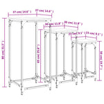 Stablebare Sidebord 3 Stk Brun Eik Konstruert Tre