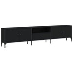 Tv-Benk Med Skuff Svart 200X25X44 Cm Konstruert Tre
