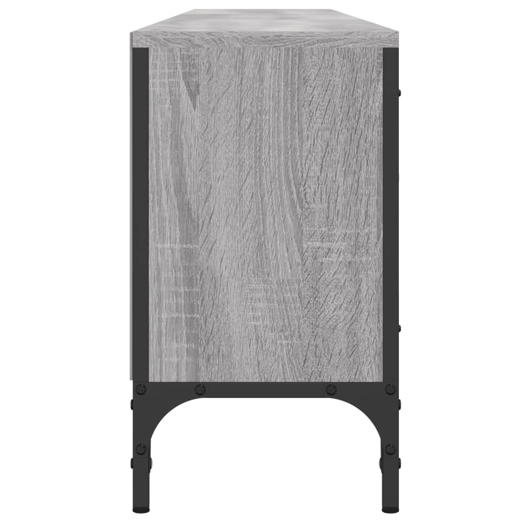 Tv-Benk Med Skuff Grå Sonoma 200X25X44 Cm Konstruert Tre